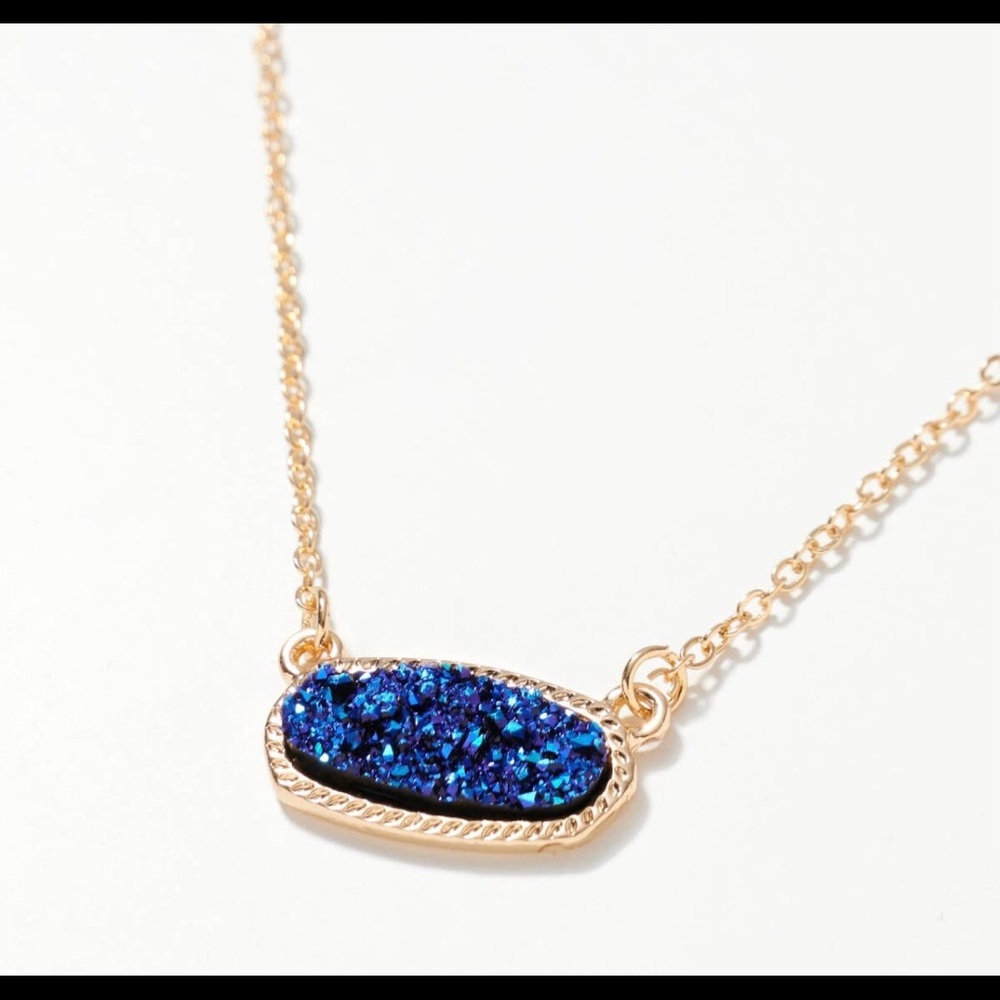 Druzy stone necklace 
16”
Lead compliant Nickle free